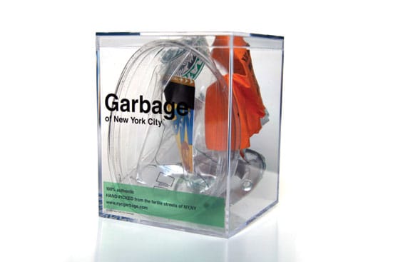 Gillian Whiteley  'Junk: Art and the Politics of Trash' (2010) — New York City Garbage. 
Publicity image from website 
(reproduced with kind permission provided 
by Justin Gignac,  founder of New York City Garbage) 
www.nycgarbage.com