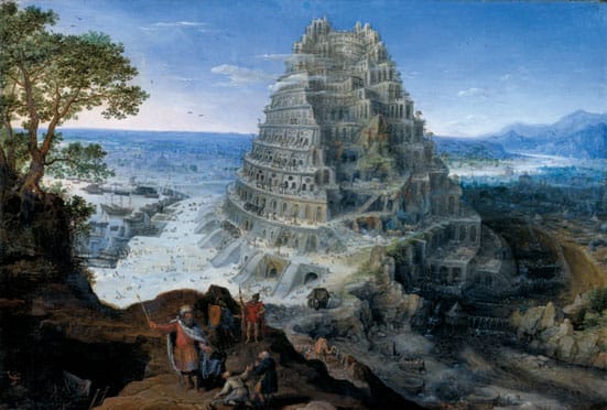 Babylon: Myth and Reality — The Tower of Babel, 1595, Oil  on panel. Artist- Lucas van Valckenborch (Inv. No. MRM M31) Â© Mittelrhein-Museum Koblenz