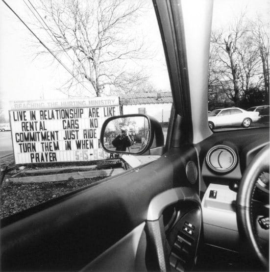 Lee Friedlander:America By Car & The New Cars 1964  — 
From America by Car: 
Mississippi, 2008, Gelatin-silver print
© Lee Friedlander, courtesy Fraenkel Gallery, San Francisco
