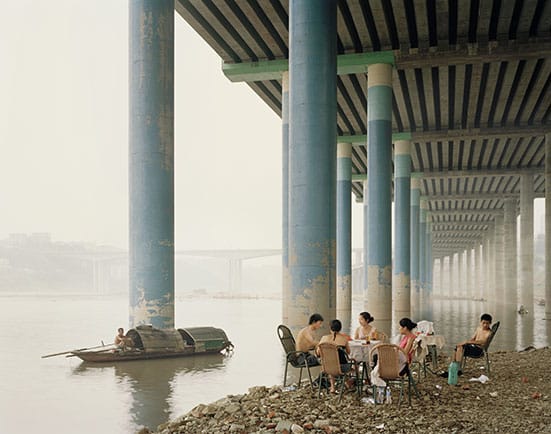 Constructing Worlds:  Photography and Architecture in the Modern Age  — Nadav KanderChongqing IV (Sunday Picnic), Chongqing Municipality, 2006© Nadav Kander, courtesy Flowers Gallery.