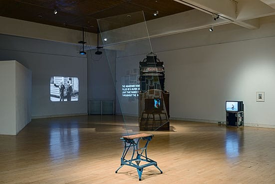 Installation View: The World Turned Upside Down – Buster Keaton, Sculpture and the AbsurdMead Gallery, Warwick Art Centre, 4 October – 14 December 2013. 