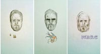 Roberto Cuoghi Drawing, Triptych
Roisin Byrne, 2011