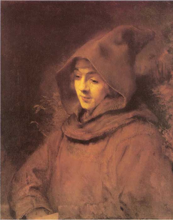 'Titus as a Monk', Rembrandt, 1660