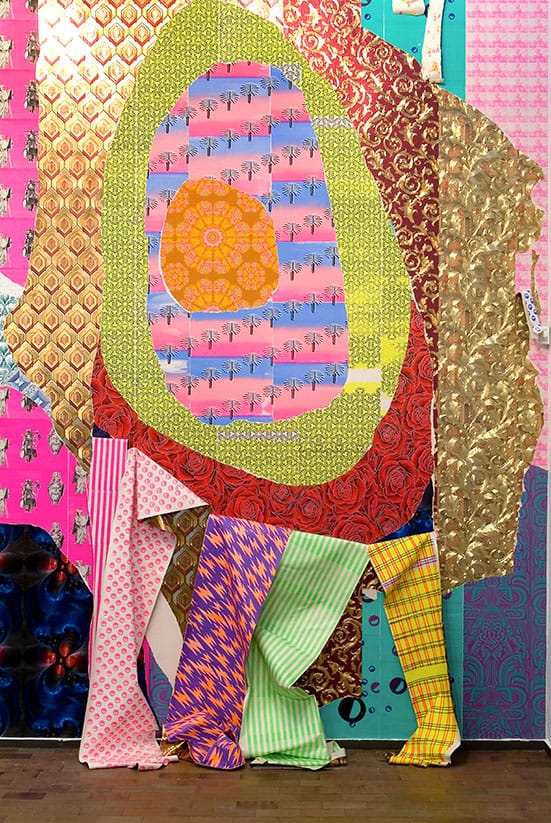 Feature on the new John Jones Project Space in the Arts Building, Finsbury Park — Ludovica GiosciaBomarzo Vertigo, 2010, Fundacio Miro, Barcelona Found and custom printed wallpapers, 10 by 10 metres.Photography by Pere PratdesabaCourtesy Riccardo Crespi, Milan Detail