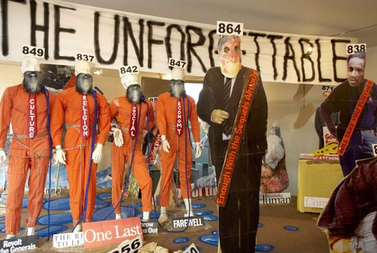 Thomas Hirshhorn - Substitution 2 —  THOMAS HIRSCHHORN STEPHEN FRIEDMAN Thomas Hirschhorn  Substitution 2 (The Unforgettable) 2007  Courtesy the artist and Stephen Friedman Gallery, London.