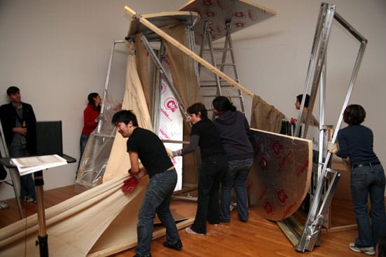 Various Small Fires —  Ei Arakawa Performance (1979 Pink Floyd as Reconstruction Mood) At Royal College of Art 2006 Photographer: Will Leach.