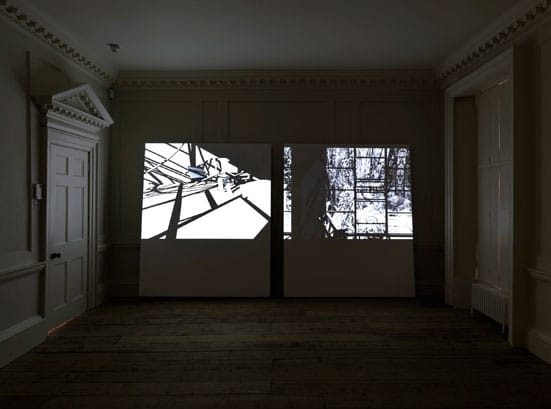 Thomas Bayrle, Ann Lislegaard, and Ultra-red — 
ANN LISLEGAARD
Crystal World (after J.G. Ballard)
2006
2-channel 3D animation, b/w, sound, dimensions variable
Courtesy Galerie Paul Andriesse, Amsterdam
Photographer Marcus J. Leith
