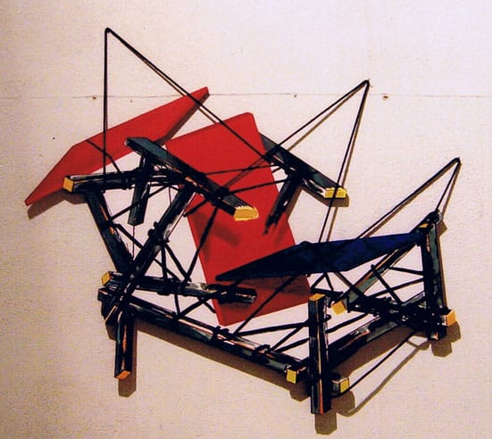 Zoo 2009 — 
Jan Mioduszewski, 
Gerrit Rietveld Red Blue Chair by Furniture Factory, 2008, 
Copyright Jan Mioduszewski
Courtesy of local_30, Warsaw

