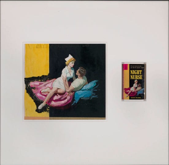 Richard Prince — 
Richard Prince, Untitled (original), 2009 
Original illustration and paperback book 
34 x 35 inches (86.4 x 88.9 cm) 
© Richard Prince, Photo by Rob McKeever, courtesy of Gagosian Gallery

