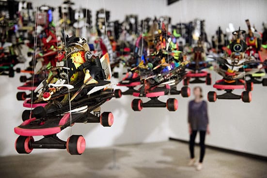 Alternative Guide to the Universe at Hayward Gallery — 
Rammellzee
Color Letter Racer Set (c.1988) and White Letter Racer Set (c.1991)
Installation view ‘Alternative Guide to the Universe’, Hayward Gallery 2013
© Estate of Carmela Zagari Rammellzee
Photo: Linda Nylind

