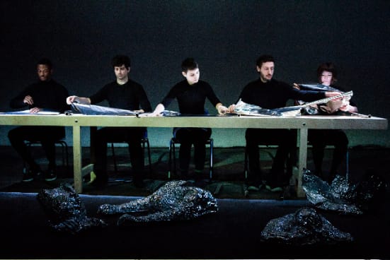 Review of performance <em>earning innocence</em> by Anton Mirto, performed at The Yard,  Hackney Wick, 25-29 March 2014 — Anton Mirto earning innocence 2014 
The Yard, Hackney Wick
Photograph: Adam Petto 