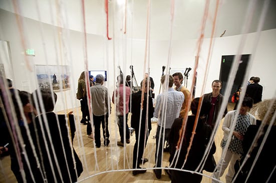 Authorship in Painting — 
Chanah Haddad in a performance by Zheng Guogu at the Yerba Buena Center for the Arts in San Francisco on 24 October 2014.