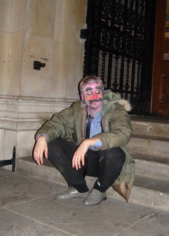 Photograph from ‘Dynamite Fighter’ performance, Adam James as ‘Paul’