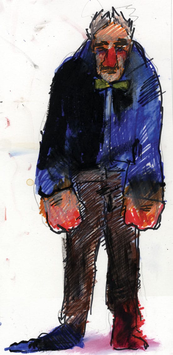Adam James preparatory drawing for ‘Paul’