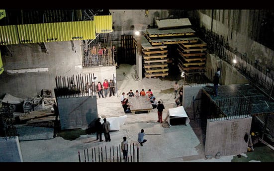 Ilaria Lupo and Joe Namy Concrete Sampling (arrangement for derbekah and jackhammer) 2014 Video Still
