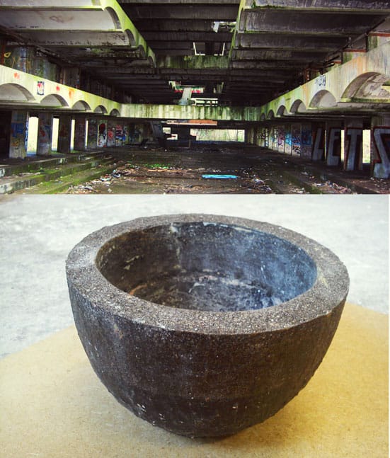 Work in Progress. Vessel made out of St. Peters Seminary, Cardross.