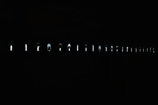Youki HirakawaInstallation shot of Fallen Candles as part of Nuit Blanceh Video, London, 201424 Channel Videos / Approx.30-45 min Loop / Full HD / SilentCourtesy of the artist and White Rainbow