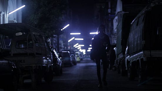 Karl Ingar RøysBurmese Days2014Two-channel video installation 17 minutes, with sound Courtesy the artist