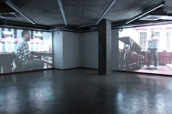 Karl Ingar RøysBurmese Days2014Two-channel video installation 17 minutes, with sound Courtesy the artistInstallation View at John Jones Project Space