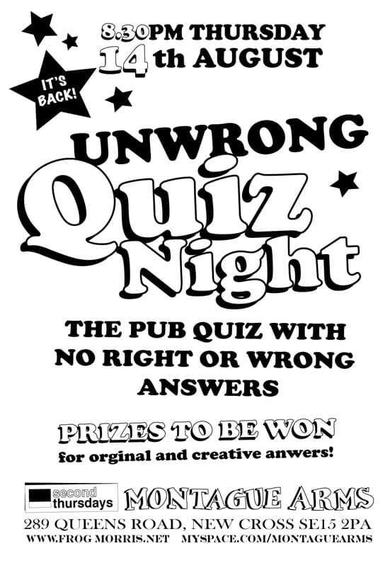 Quiz NightV Morris, D Lehan and S Stevens