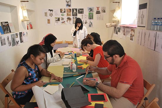 
Bookbinding for beginners workshop by Salama Nasib
