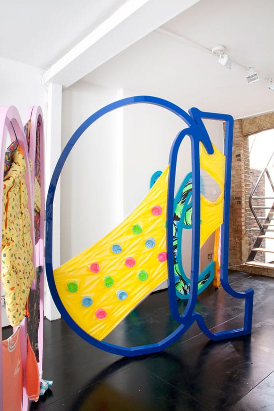 
'Paninaro',2010
Paninaro paraphernalia,wood, metal, fabric, wallpaper, plastic and gloss paint.
Installation, dimensions variable
PHOTOGRAPHY BY MICHELE PANZERI 
Courtesy The Agency Gallery, London
