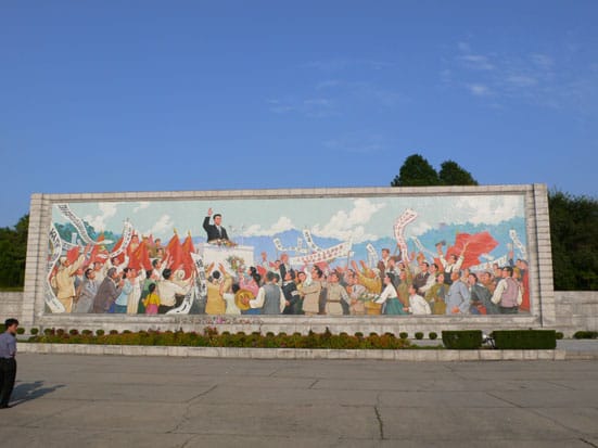 Kim Il Sung Square, Central Pyongyang.
Photograph: NR