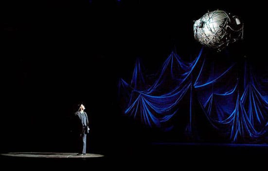 
DOCTOR ATOMIC by John Adams
English National Opera
Gerald Finley as J Robert Oppenheimer 
Photographer: Catherine Ashmore
Conductor: Lawrence Renes
Director: Penny Woolcock
Set Designer: Julian Crouch
Associate: Director David Ritch 
Costume Designer: Catherine Zuber
Lighting designer: Brian MacDevitt
