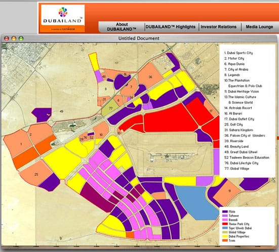 
The Dubailand site - screen-grab from Dubailand.ae
