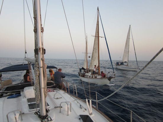 
Exterritory boats in the middle of the Mediterranean SeaPhoto: Chen Tamir
